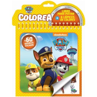 Set colorea con espiral paw patrol