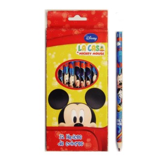 Pinturitas x 12 largos mickey/minnie