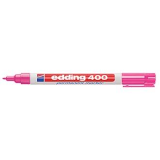 Marcador Edding 400 permanente punta 1mm rosa