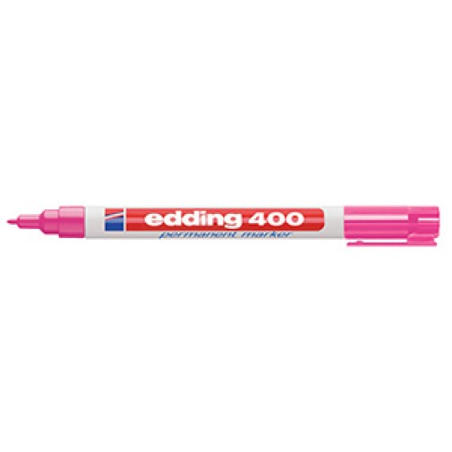 Marcador Edding 400 permanente punta 1mm rosa