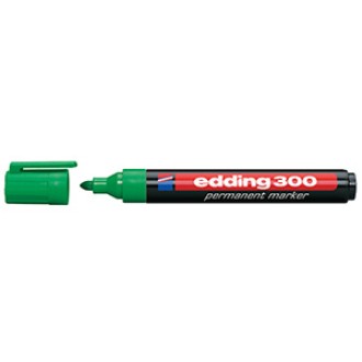 Marcador Edding 300 permanente punta red. recg. verde