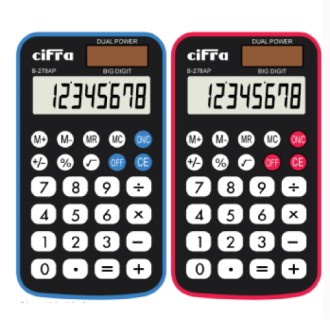Calculadora Cifra b-278ap dual 8 digitos