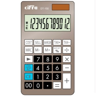 Calculadora Cifra dt-150 con visor 12 dig. tax