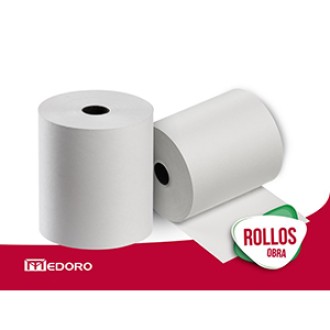 Rollo para máquina Medoro obra 37mm 50mts x 10 un.