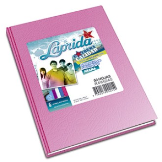 Cuaderno Laprida araña rosa tapa dura 50 hs ray