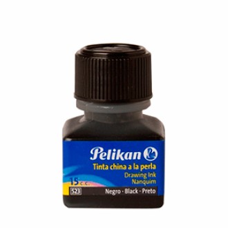 Tinta Pelikan para dibujo 15 cc negra