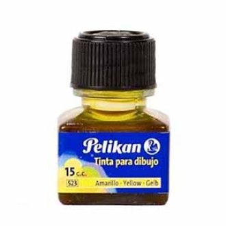 Tinta Pelikan para dibujo 15 cc amarillo 5