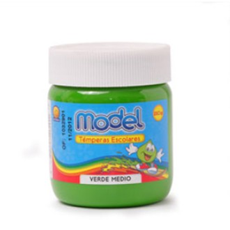 Tempera model pote 250 gs verde medio