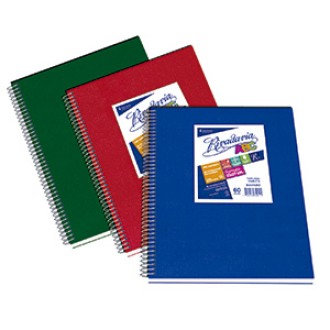 Cuaderno 21x27 Rivadavia abc tipo vinilo verde 60 hs cuad espiral