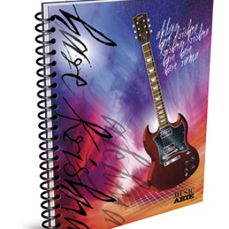 Cuaderno 29.7 Arte music tapa dura 80 hs ray