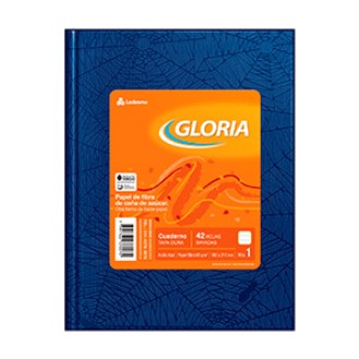Cuaderno Gloria araña azul tapa dura 42 hs cuad