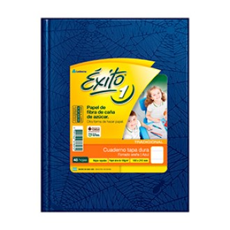 Cuaderno Exito araña azul tapa dura 48 hs liso