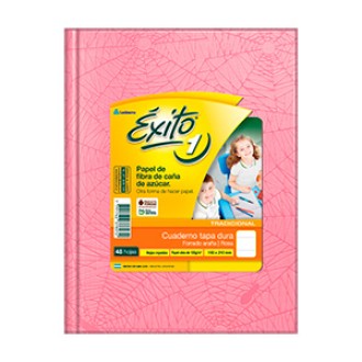 Cuaderno Exito araña rosa tapa dura 48 hs ray