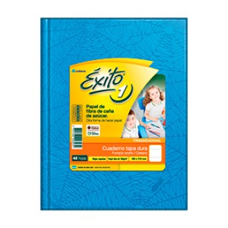 Cuaderno Exito araña celeste tapa dura 48 hs ray