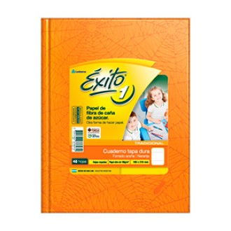 Cuaderno Exito araña naranja tapa dura 48 hs ray