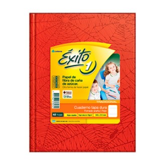 Cuaderno Exito araña rojo tapa dura 100 hs ray