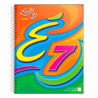 Cuaderno 21 x 27 colegial tapa dura 60 hs ray espiral