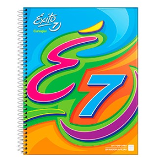 Cuaderno 21 x 27 colegial tapa dura 60 hs cuadriculado