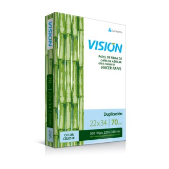 Resma Ledesma vision 70 grs. oficio celeste