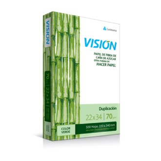 Resma Ledesma vision 70 grs. oficio verde