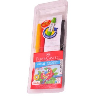 Marcador Faber-Castell escolar x 6 colores