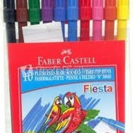 Marcador Faber-Castell escolar x 10 colores