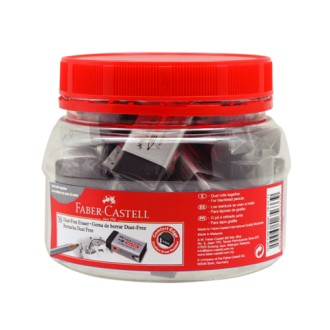 Goma Faber-Castell dust-free negra pote x 30