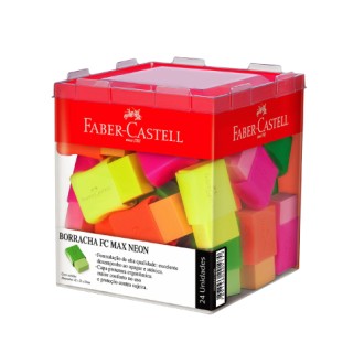 Goma Faber-Castell neon pote x 24
