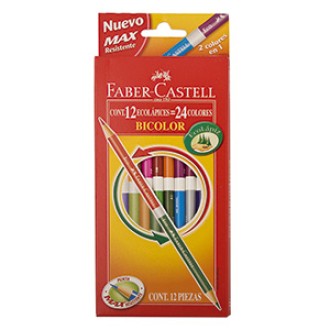 Pinturitas Faber-Castell bicolor 12 un.= 24 colores