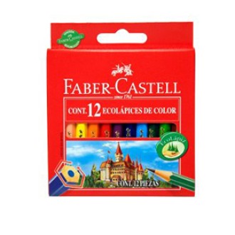 Pinturitas Faber-Castell ecolapiz x 12 cortos