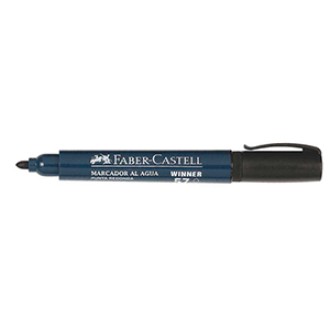 Marcador Faber-Castell 56/57 al agua punta redonda negro