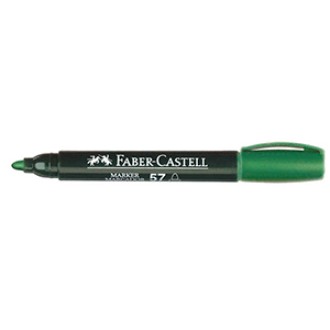 Marcador Faber-Castell 56/57 al agua punta redonda verde