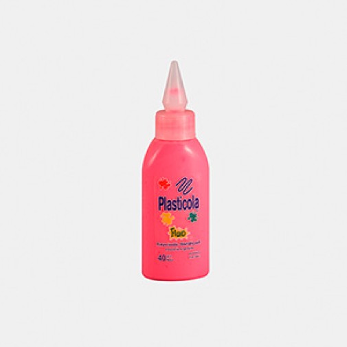 Plasticola fluo 40 gs rosa