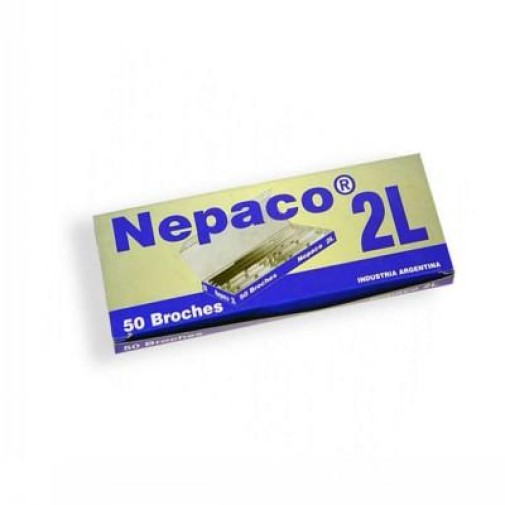 Broches Nepaco metal nº 2 x 50