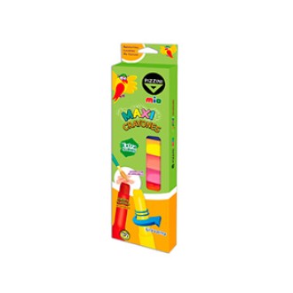 Crayones Pizzini mio maxi cpo plast. retrac. x 6 colores