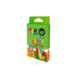 Crayones Pizzini mio super x 6 colores