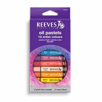 Pasteles al oleo Reeves gruesos x 12 colores surtidos