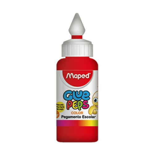Adhesivo color Maped glue peps rojo x 30 grs