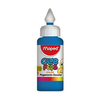 Adhesivo color Maped glue peps azul x 30 grs