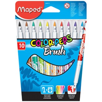 Marcador Maped brush color´peps pta pincel x 10 un