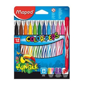 Marcador Maped color´peps jungle x 12 colores