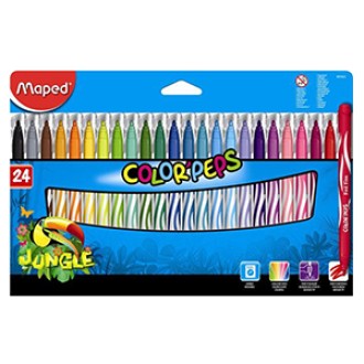 Marcador Maped color´peps jungle x 24 colores