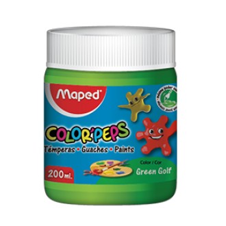 Tempera Maped colorpeps x 250 grs verde golf