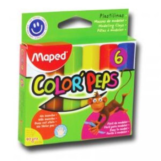 Plastilina Maped colorpeps x 6 un. surtidas