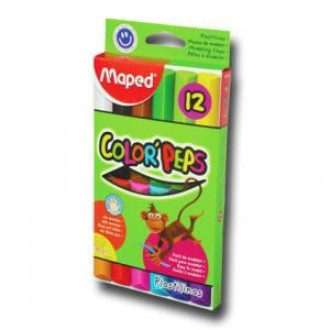 Plastilina Maped colorpeps x 12 un. surtidas