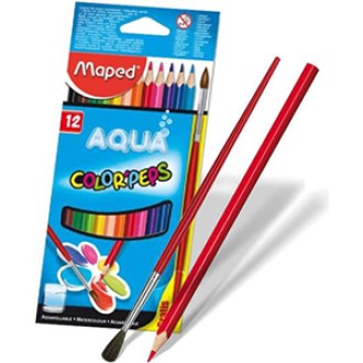 Pinturitas Maped aqua colorpeps x 12 + pincel