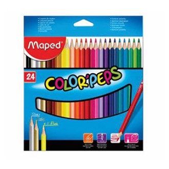 Pinturitas Maped colorpeps x 24 largos