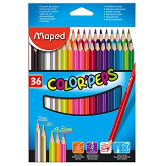 Pinturitas Maped colorpeps x 36 largos