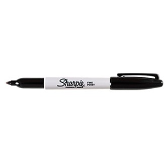 Marcador sharpie permanente fino negro