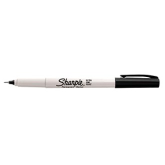 Marcador sharpie permanente ultrafino negro